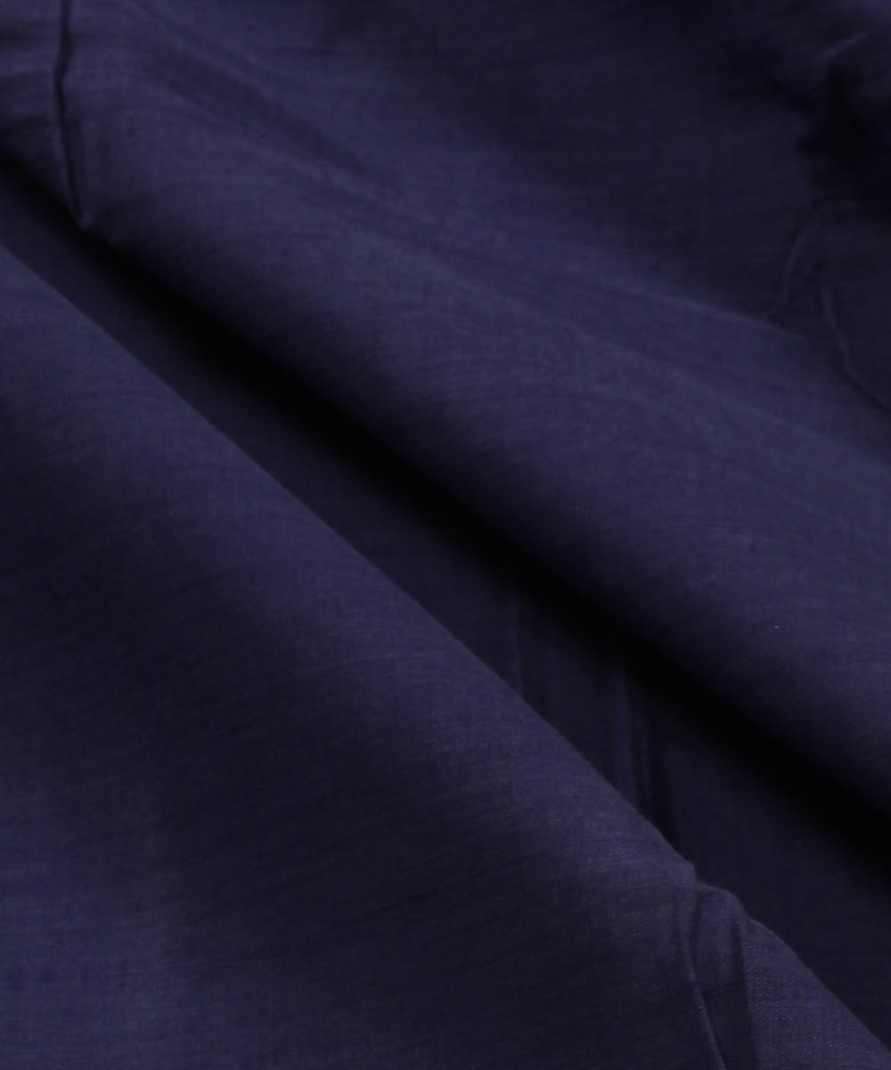 0.45m Navy blue mangalagiri handwoven cotton fabric