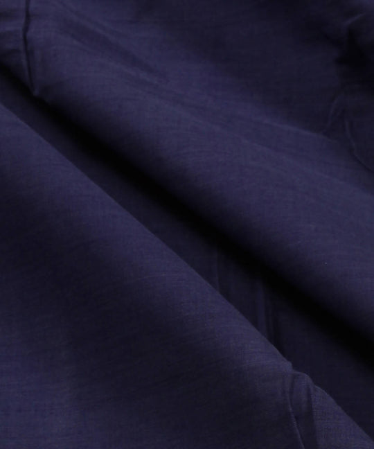0.45m Navy blue mangalagiri handwoven cotton fabric