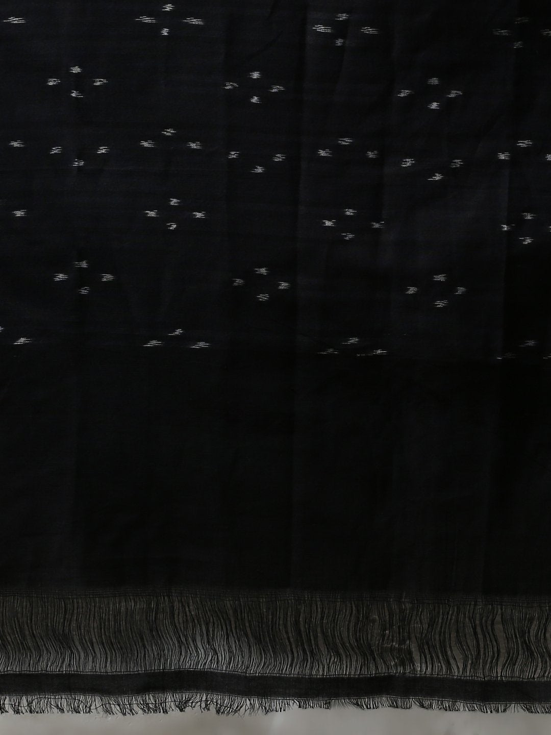 Blue black ikat handloom cotton pochampally saree
