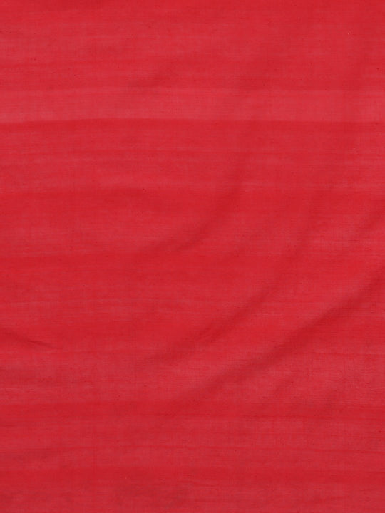 Black & red ikat cotton saree