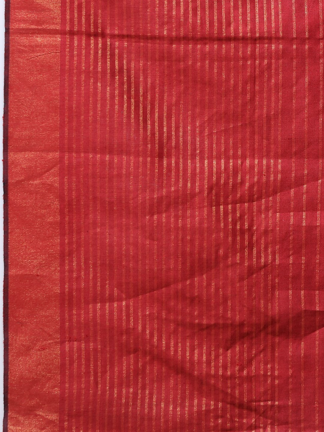 Red maroon handloom tussar silk saree