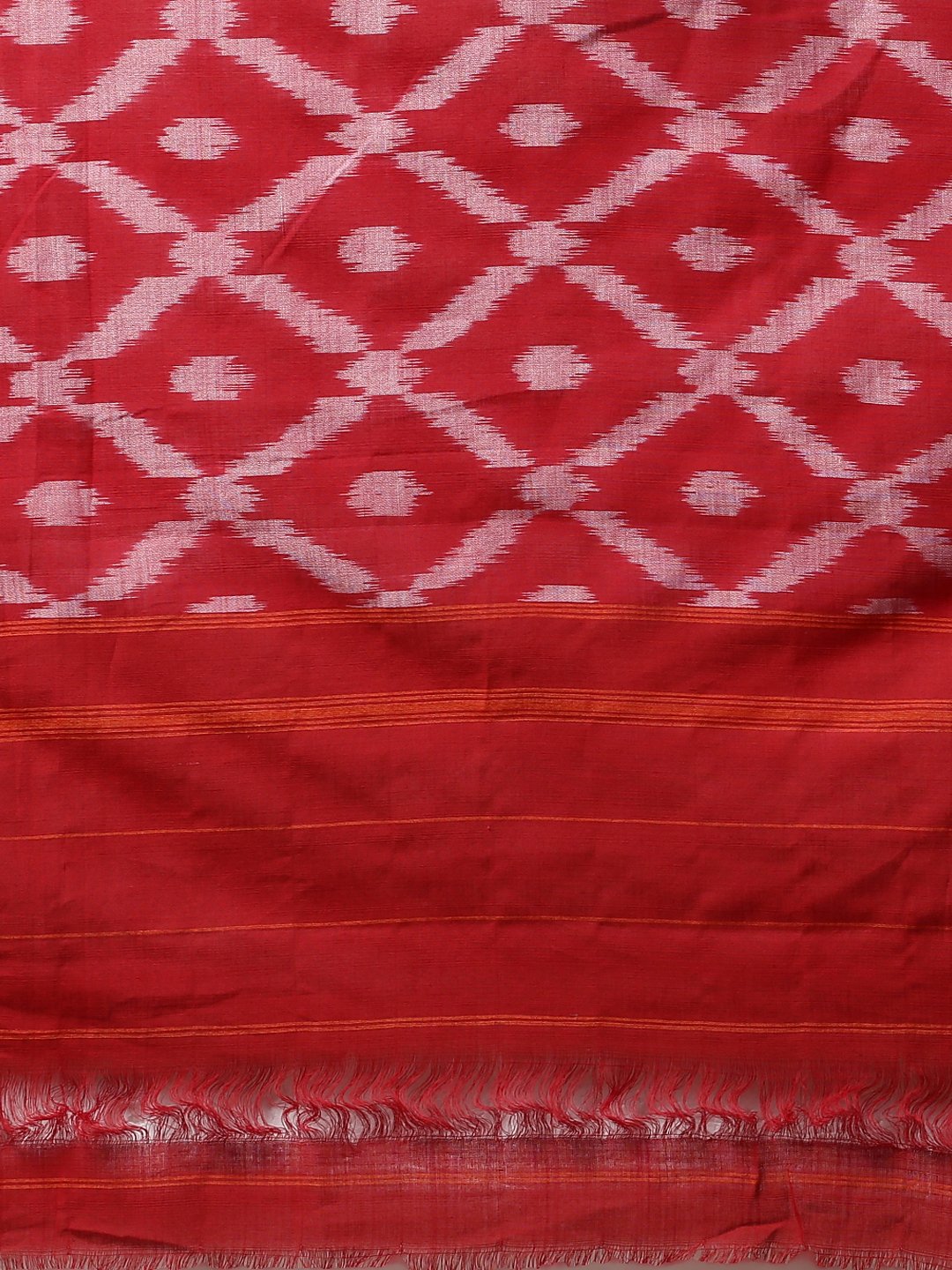 Ikat black handloom cotton saree