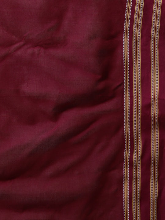 Olive ilkal handloom cotton saree