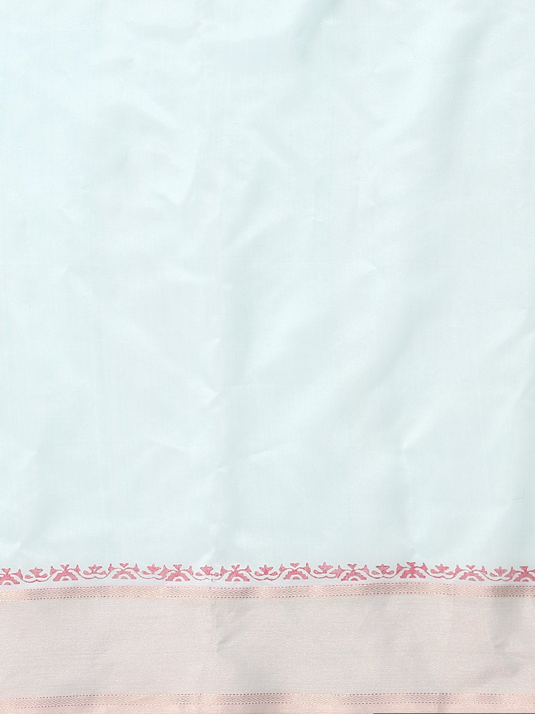 Pink silk cotton printed maheshwari saree