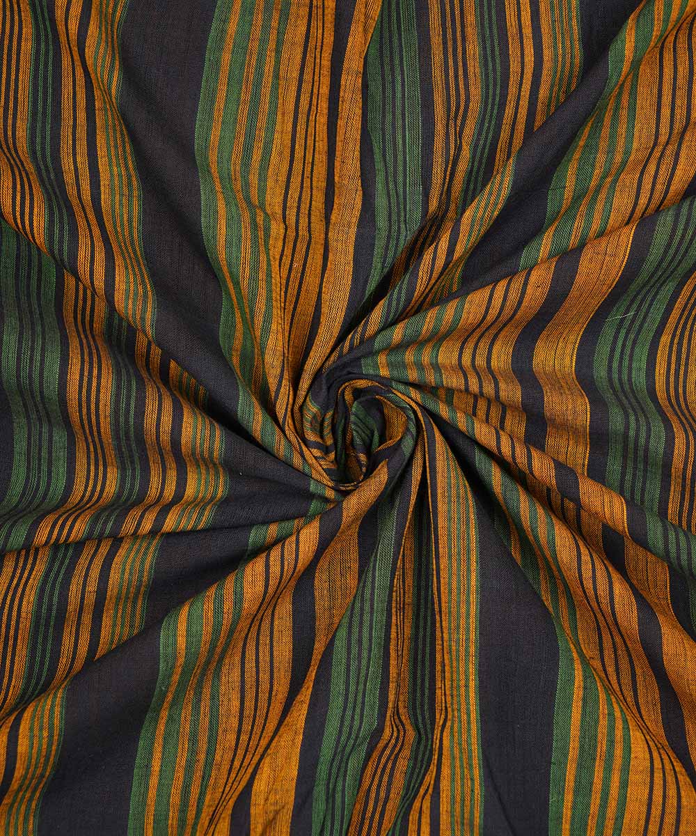 0.4m Multicolor handloom stripe cotton mangalagiri fabric