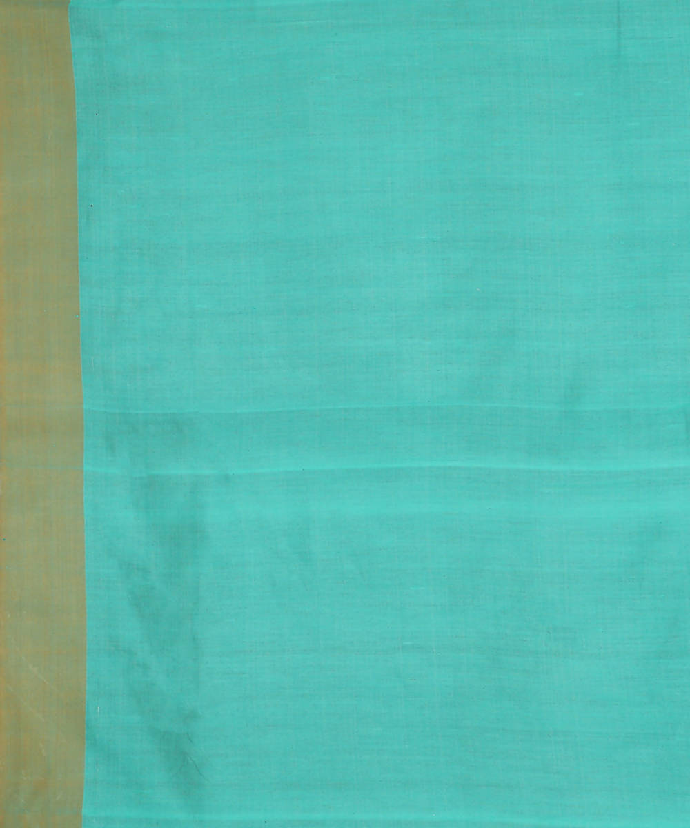 Aqua blue handwoven tussar silk saree
