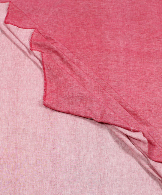 2.5m Pink handwoven reversible cotton kurta material