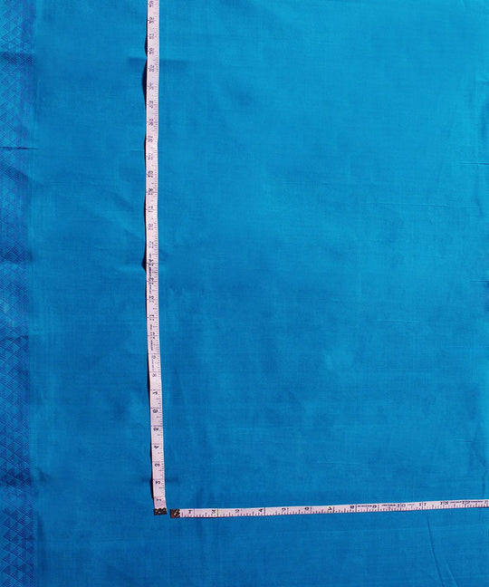 1m Blue Cotton Handloom Fabric