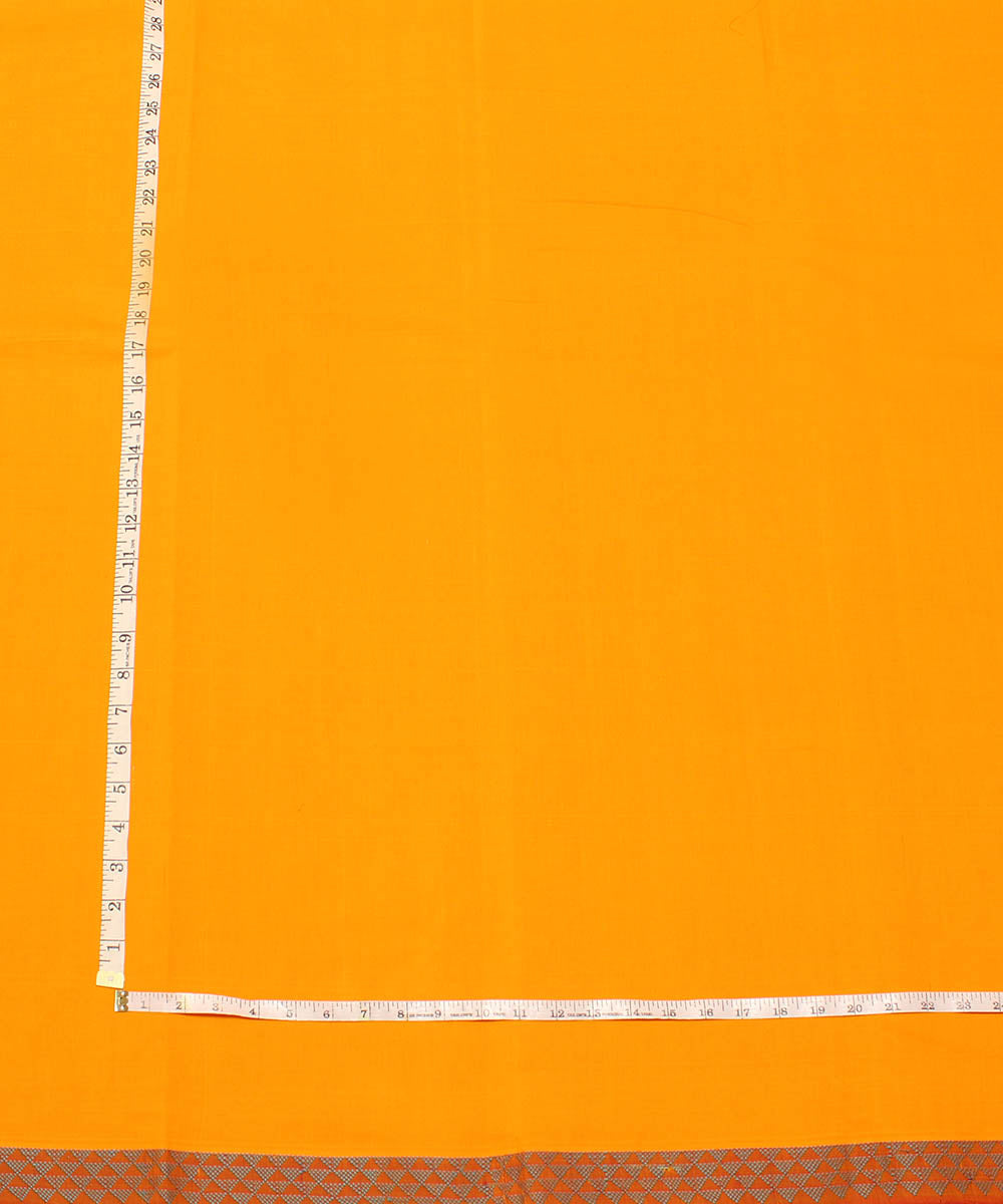 3m Yellow handwoven cotton mangalagiri kurta material