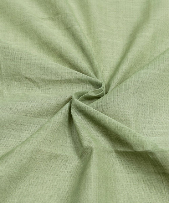 0.75m Grey green handloom cotton fabric