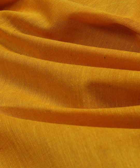 0.65m Handloom yellow cotton fabric