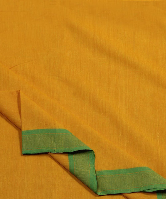 0.65m Handloom yellow cotton fabric