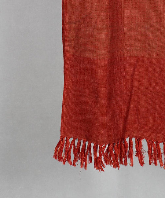 Light orange brown handloom woolen stole