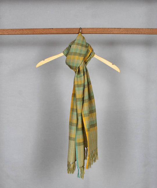 Pastel stripe handloom woolen stole