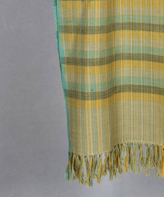 Pastel stripe handloom woolen stole