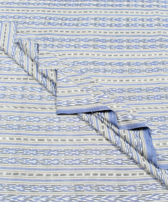 0.4m Blue handwoven pochampally cotton fabric