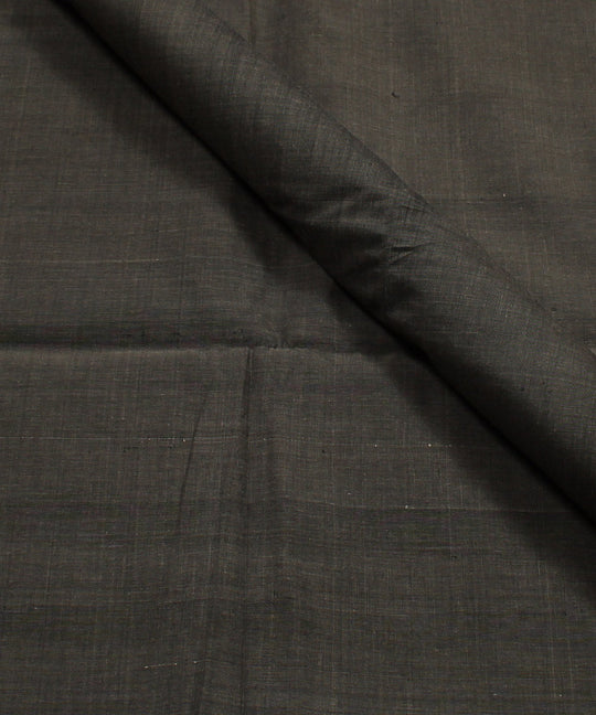 1.1m grey brown mangalgiri handwoven cotton fabric
