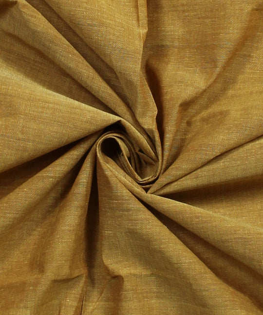 0.5m gold brown mangalgiri handwoven cotton fabric