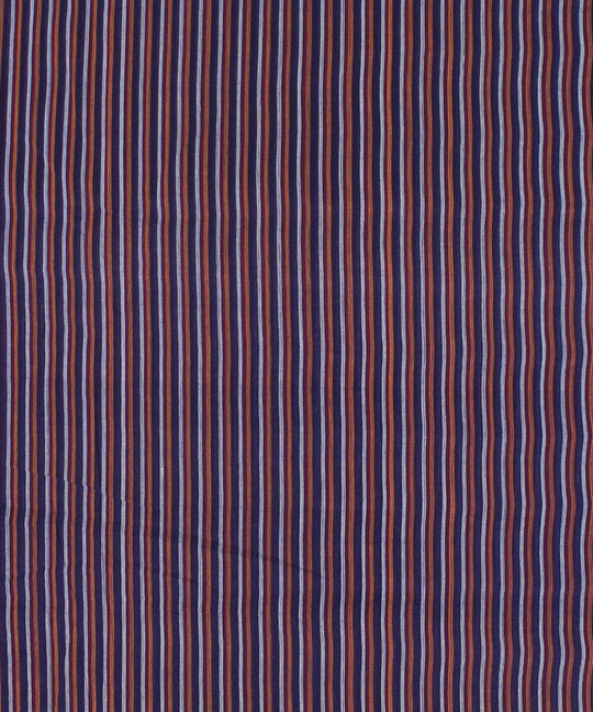 3m Dark blue multicolour handloom cotton mangalgiri kurta material