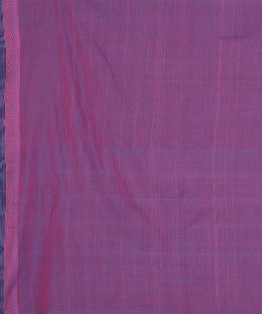 Lavender cotton handwoven saree