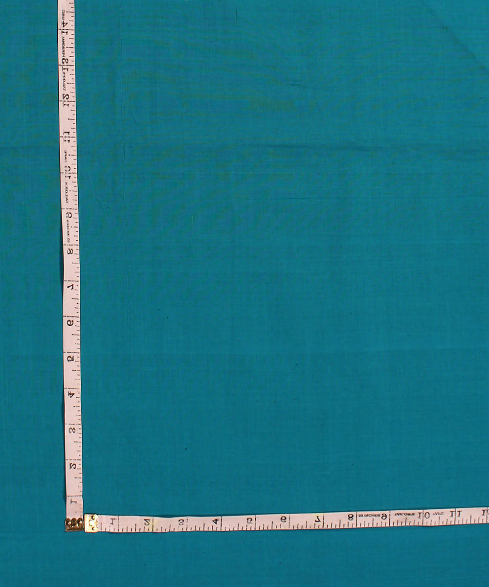 3m Teal blue handwoven cotton mangalagiri kurta material