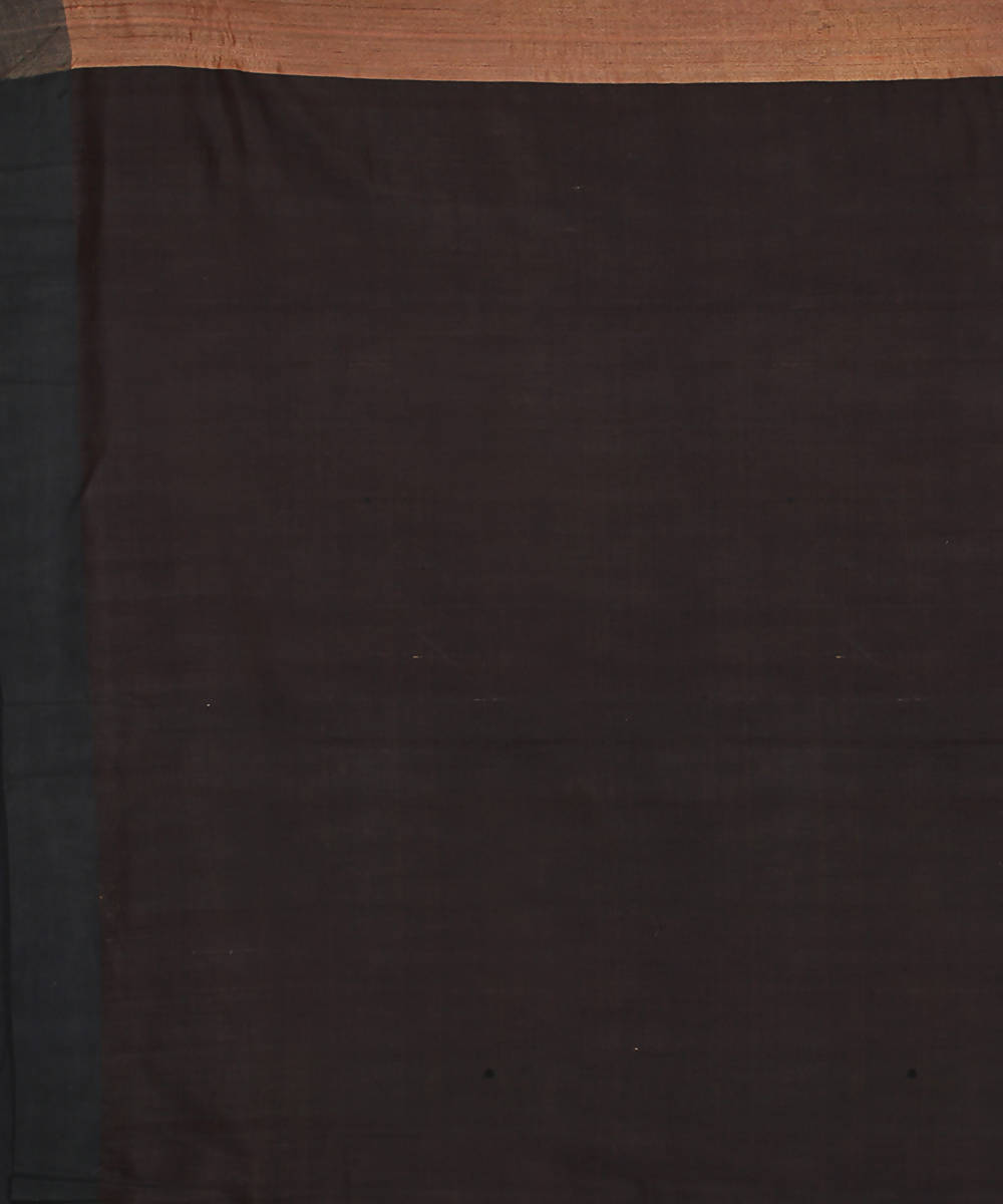 Light brown handwoven tussar silk saree