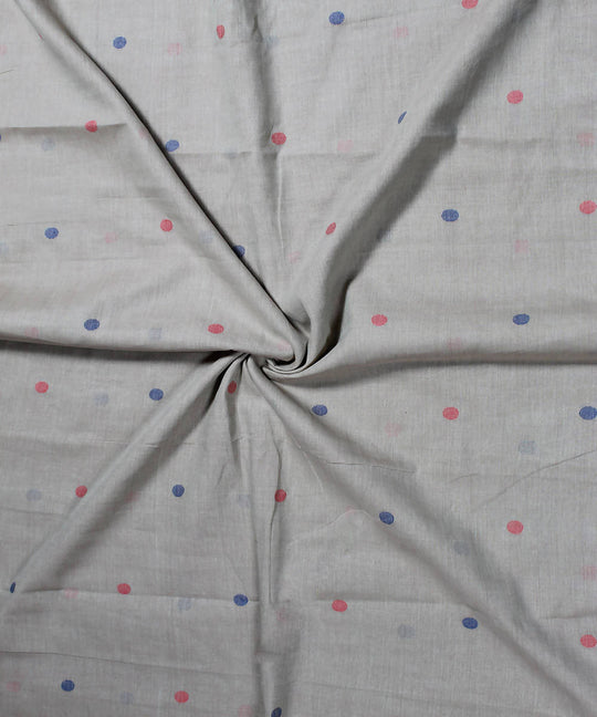 0.4m Beige muslin jamdani handloom fabric