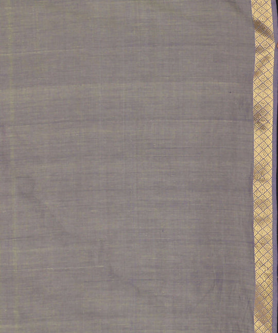 Grey cotton srikakulam jamdani handwoven saree