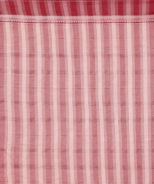 Auburn red mangalgiri cotton saree