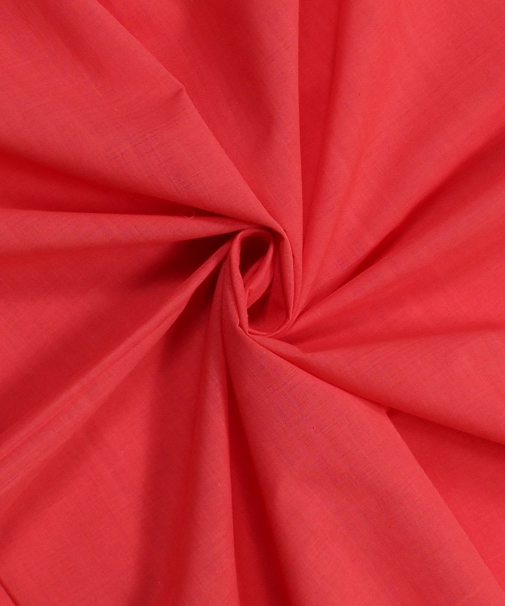 0.74m pink mangalagiri handwoven cotton fabric