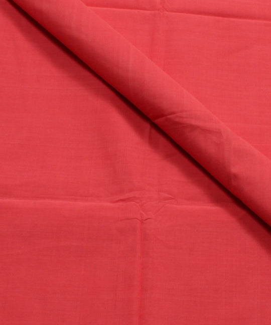 0.74m pink mangalagiri handwoven cotton fabric