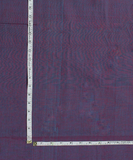 0.6m Blue Purple Handloom Cotton Fabric