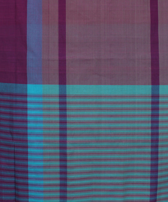 Light purple hand woven cotton mangalagiri saree