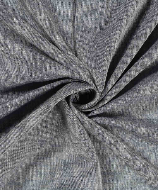 1.7m Grey handwoven handspun cotton fabric