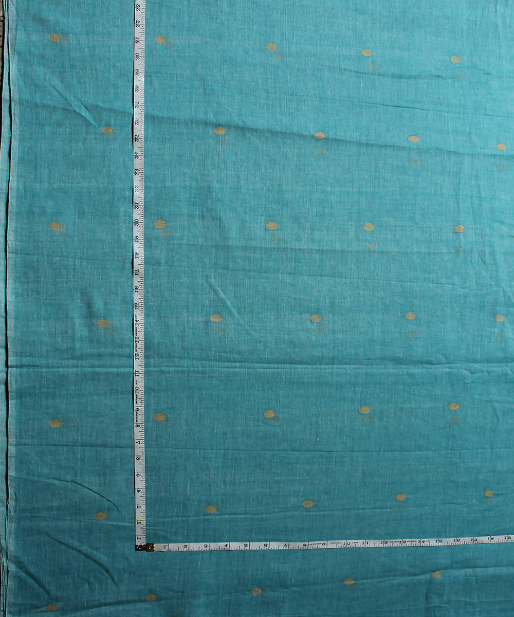 0.56m Muslin jamdani light blue handloom fabric