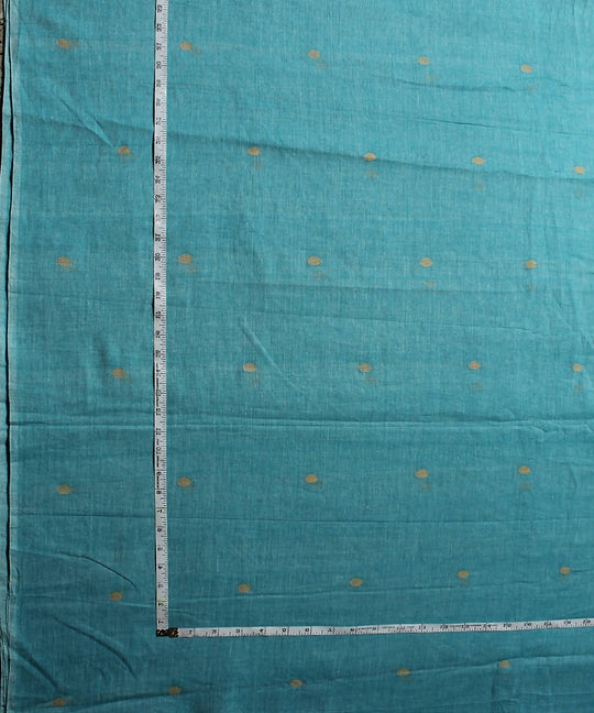 0.56m Muslin jamdani light blue handloom fabric